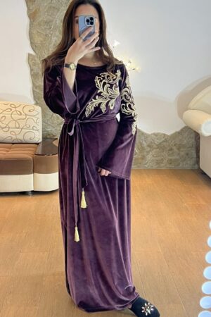 Robe D'hotesse Velour Viollette