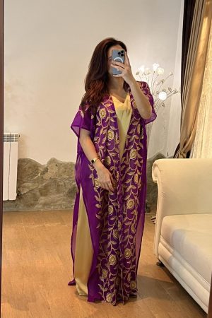 Robe caftan tissu premium