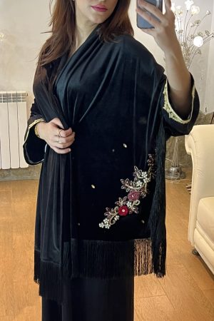 Echarpe Rectongulaire Perler Noir